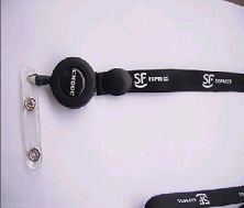 Profile button and lanyards